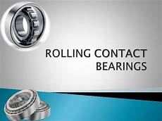 Contact Bearings