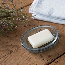 Patterned Glass Soap Dish